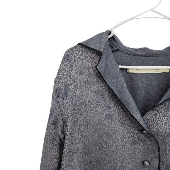 Cynthia Ashby Women's Floral Button Front Blouse - - Picture 2 of 6